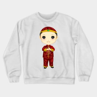 Chinese boy Crewneck Sweatshirt